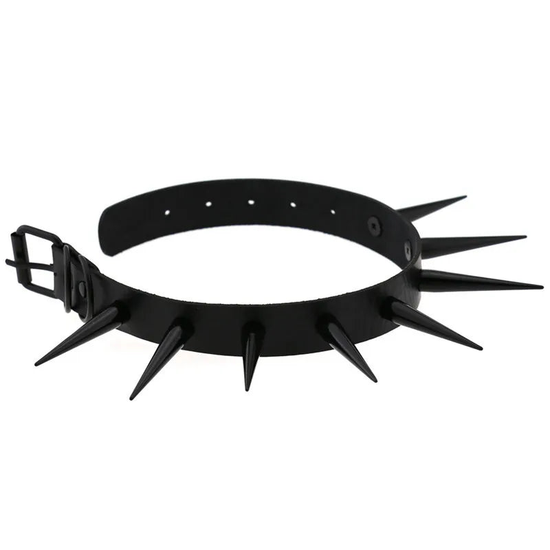 Sexy Punk Black Rivets Choker Collar Leather Necklaces Bondage Goth Jewelry Women Harness Gothic Necklace jewelry for women