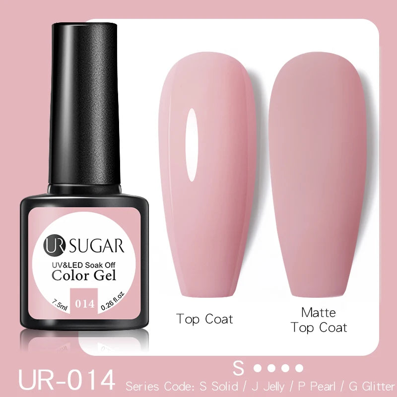 UR SUGAR 15ml Nude Pink Quick Extension Nial Gel Milky Jelly White Nail Gel Polish Semi Permanent Varnish UV LED Extension Gel