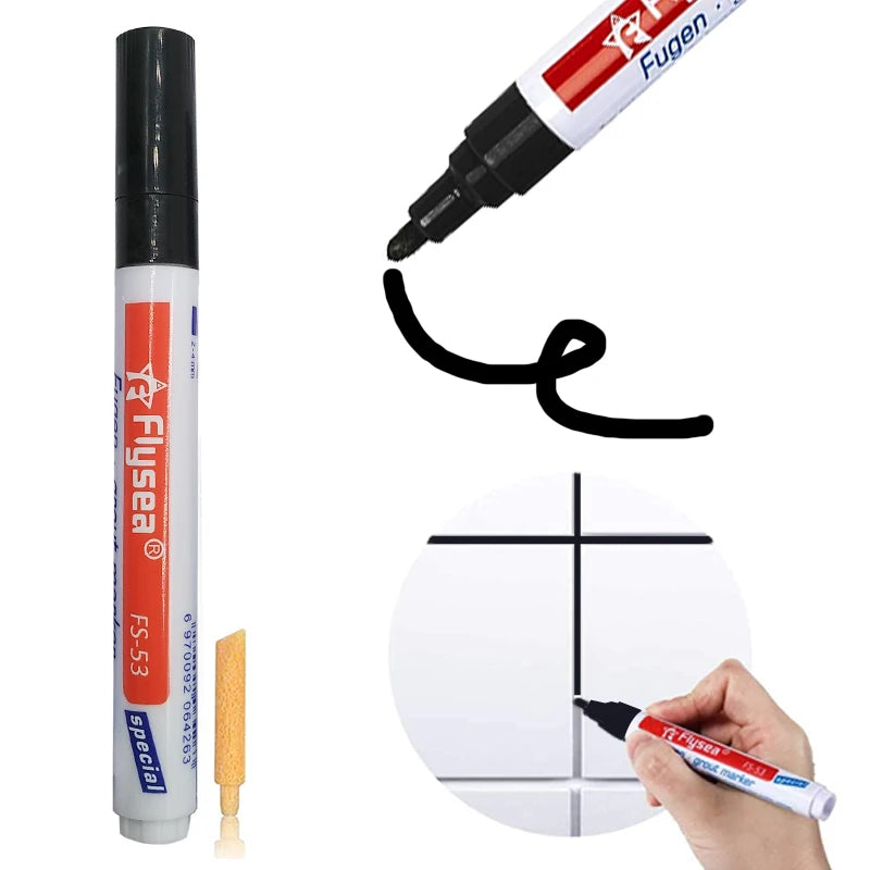 Household Tile Grout Pen Mouldproof Water Resistant Kitchen Instant Ceramic Seam Tile Floor Repair Professional Beauty Marker