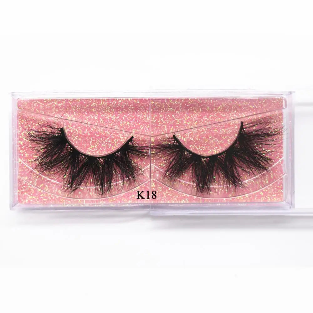 KEKEBAICHA 5D Mink Eyelashes Makeup Eyelashes 3D Mink Lashes Fluffy Soft Wispy Volume Thick Long Mink False Eyelashes K18 Lashes