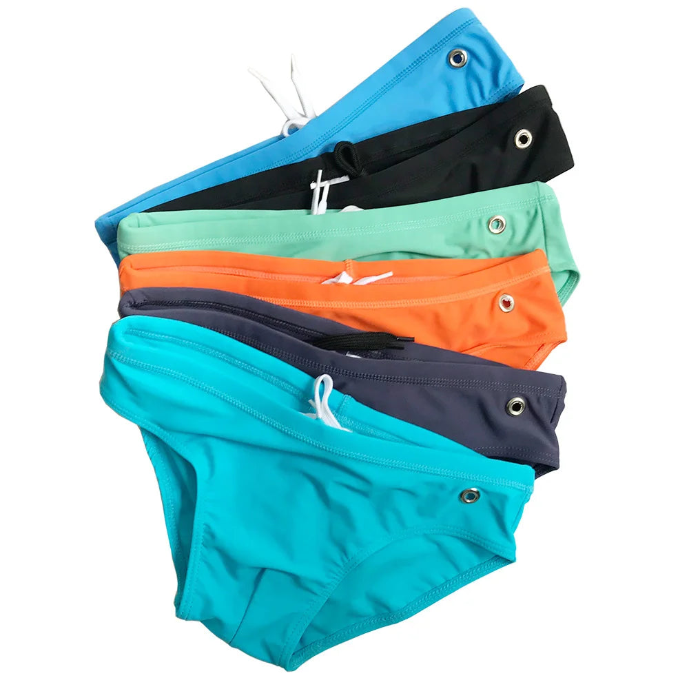 Low Waist Sexy Swimwear Men Bikini Swim Trunks Sexy Men Swimmwear Sexi Swimsuit Men Swim Shorts MenTrunks Men's Swim Brief