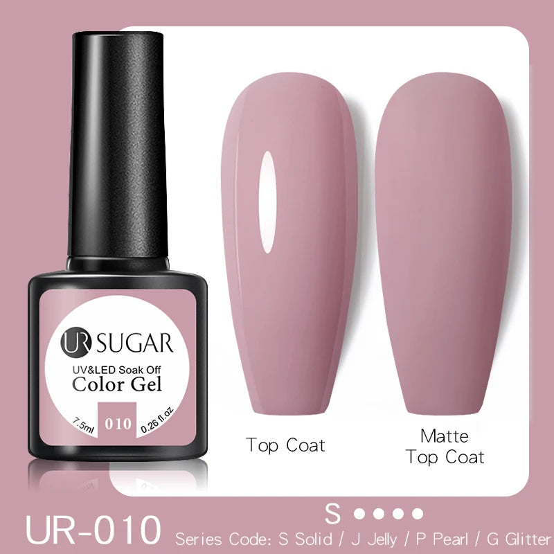 UR SUGAR 15ml Nude Pink Quick Extension Nial Gel Milky Jelly White Nail Gel Polish Semi Permanent Varnish UV LED Extension Gel