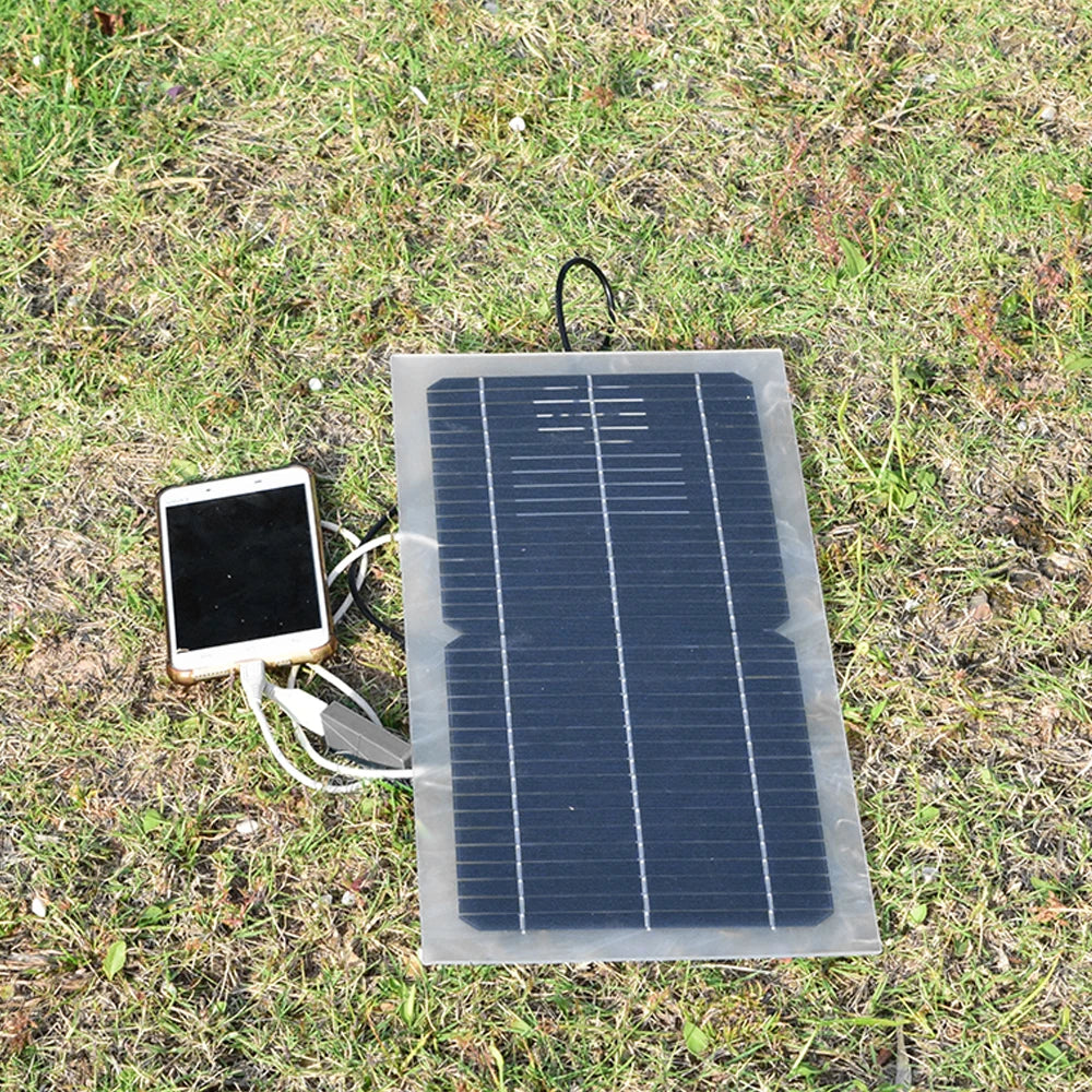 18V 10W Solar Panel Charger Complete Outdoor Camping Mountaineering Travel Solar kit Portable Power Supply For Phone Charging