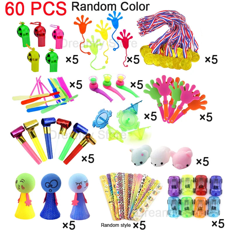 Kids Party Favors Toys Children Assortment Giveaway Pinata Filler Bulk Toys Boys Girls Treasure Boxs Birthday Party Supply Gifts