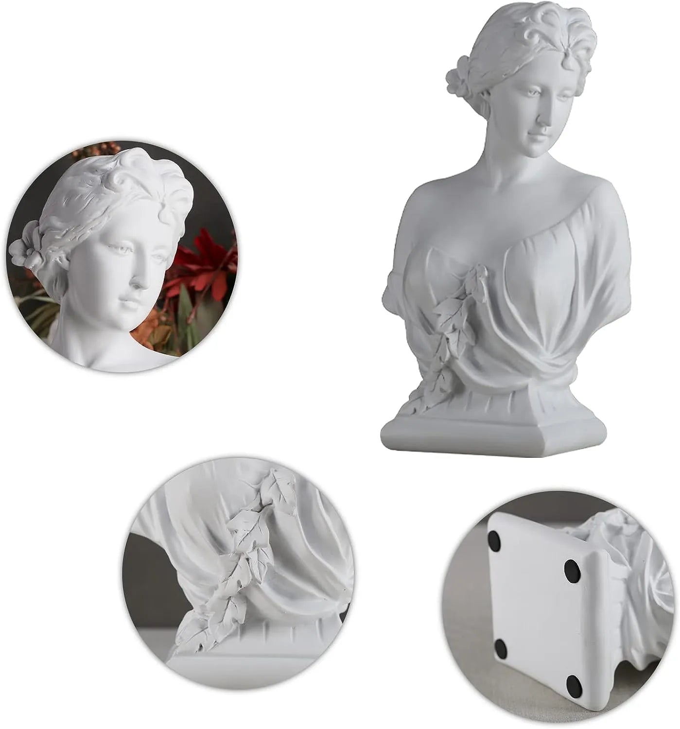 Classic Roman Bust Goddess Venus Resin Artwork Greek Mythology Scandinavian White Home Decor Statue Office Bedroom Bookshelf Dec