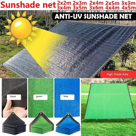 12-pin Sunshade Net Anti-ultraviolet Awning Plant Cover Net for Outdoor Garden Courtyard Swimming Pool Balcony Shade Cloth