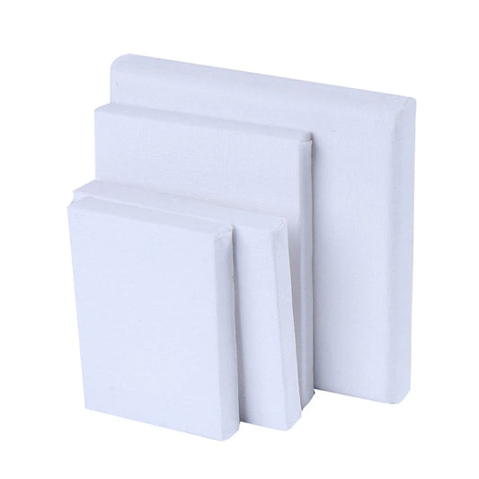 New Pack of 1 Stretched Canvases for Painting Primed White 100% Cotton Artist Blank Canvas Boards for Painting 8 oz Gesso-Primed