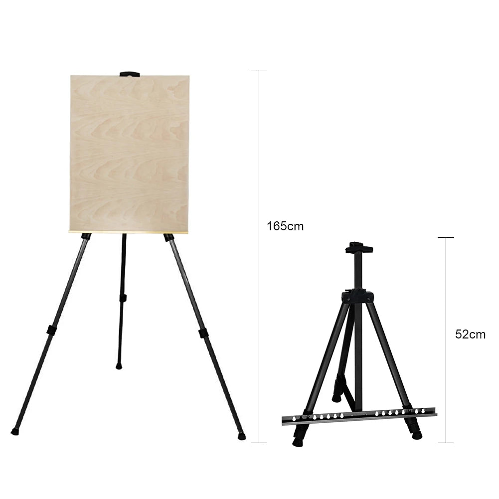 63 inch Aluminum Alloy Display Easel Stand with Carry Bag for Floor Table Top