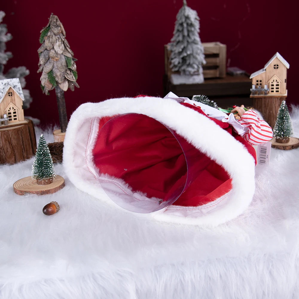 Santa Claus Granny Doll 50cm Standing Santa Claus Ornament Christmas Scene Doll Decoration 2024 Christmas Gift For Children