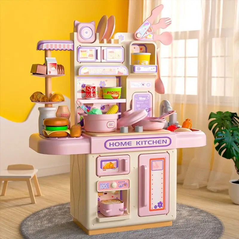 36cm Play House Kitchen Toy Set Puzzle Interaction Love Hands-on Training Mini Baby Simulation Girl Cooking Boy Gifts