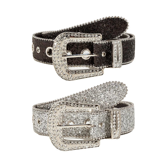 Adult Belt Dainty Waist Belt Shinning Rhinestone Belts for Women Men Luxury Crystal Studded Waist Strap for Jeans Formal Dress