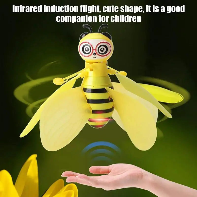 Mini Drone Induction by Hand Bee UFO Toys for Kids Bee Drones Gifts RC Helicopter Quadrocopter Drone Induction Fairy Flying Ball