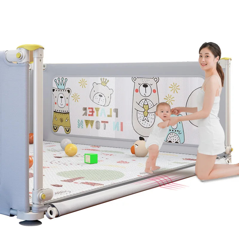 Children's Playpen Baby Crawling Toddler Fence Indoor Home Baby Safety Fence Can Be Lifted and Lowered Unilaterally