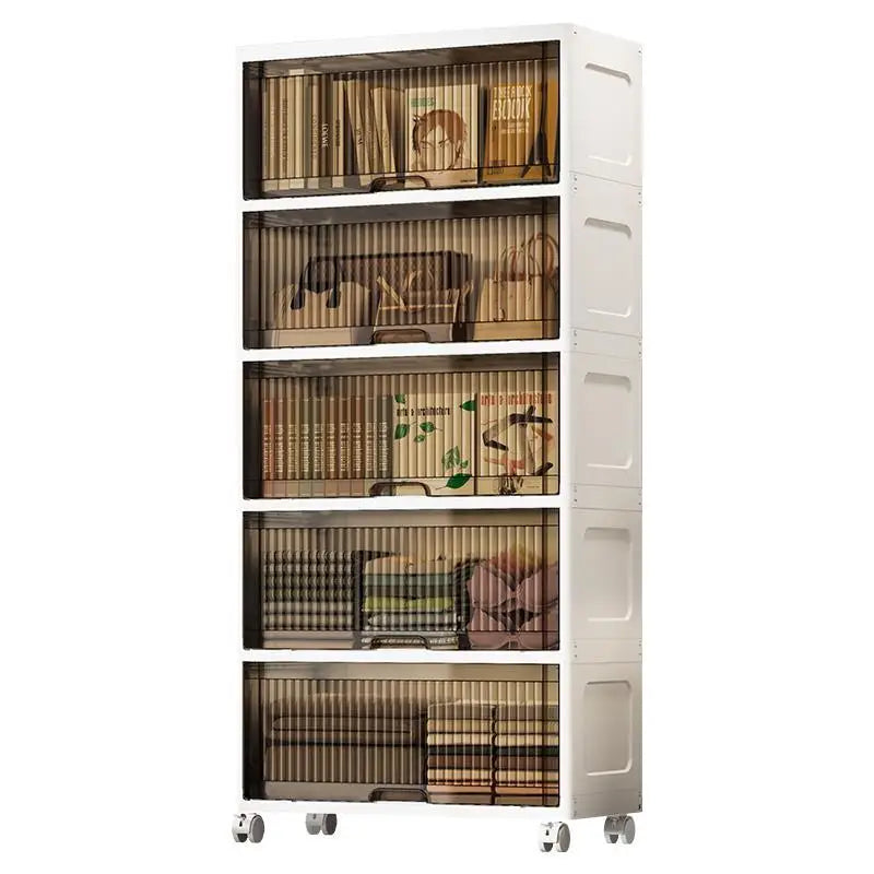 Flip Storage Cabinet Living Room Snack Storage Rack Bedroom Multi-Layer Storage Shelf Multi-Functional Storage Bins Shoe Boxes