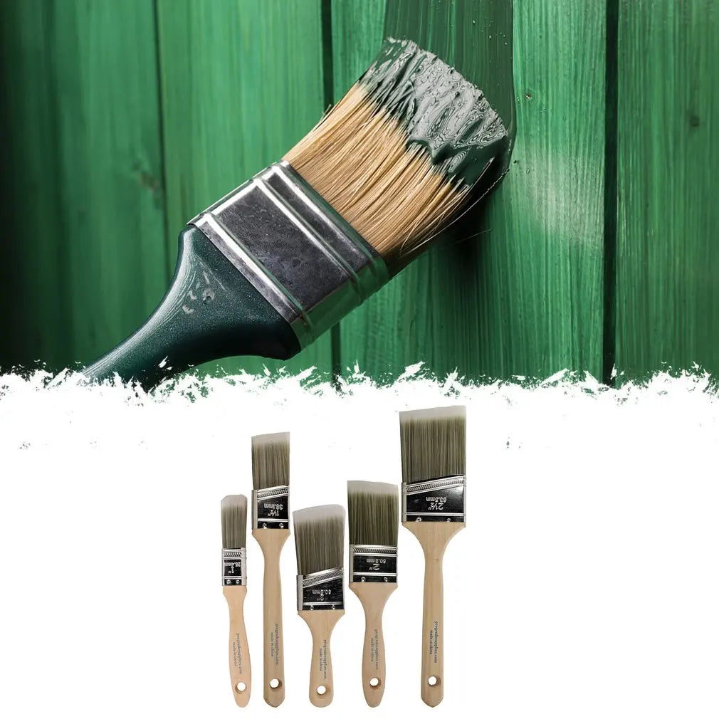 5pcs/set Paint Brush Oblique Mouth Oil Brush Professional Paint Tool Special Paint Brush For Decoration