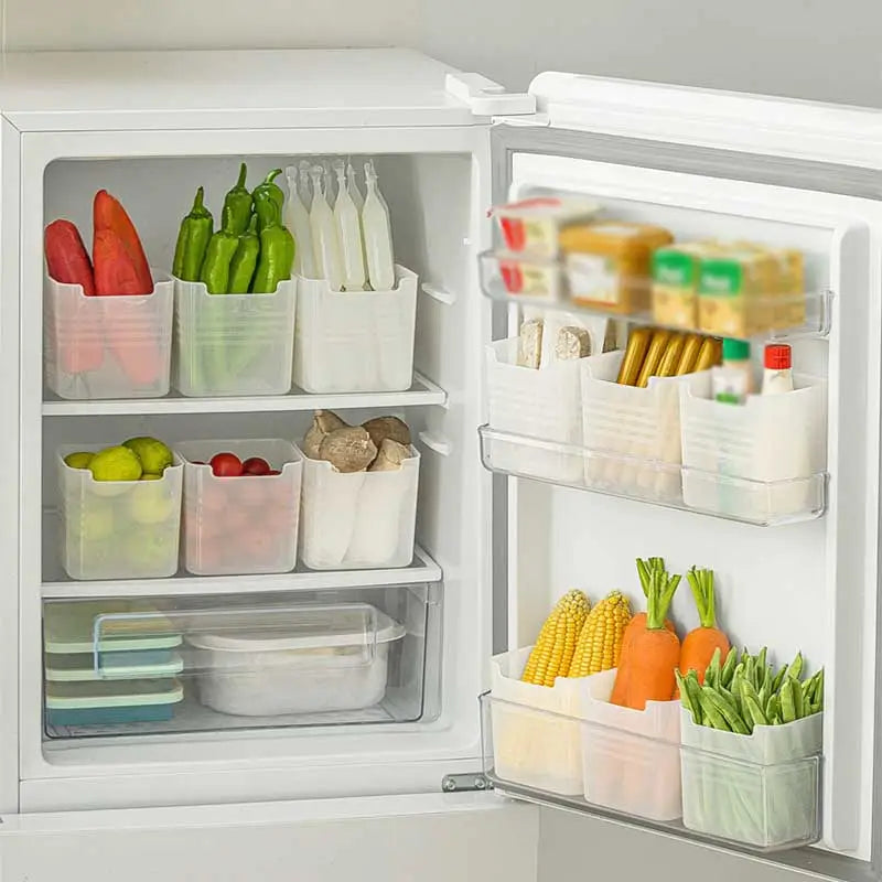 3/1Pcs Fridge Storage Box Food Fresh Refrigerator Door Organizer Bins Shelf Basket Fruit Spice Food Container Box Kitchen Case