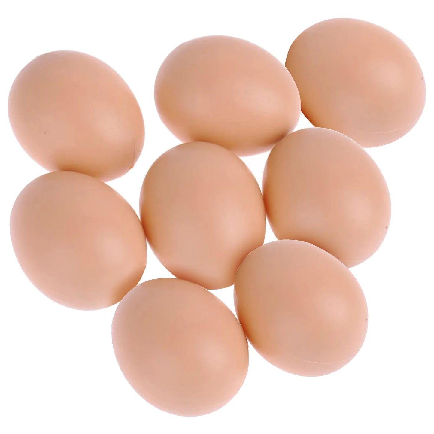 8pcs Simulation Eggs Set Fake Eggs Home Decor Food Eggs Farm Encourage Hens to Lay Eggs Hatching Chicken Egg Nest Accessories