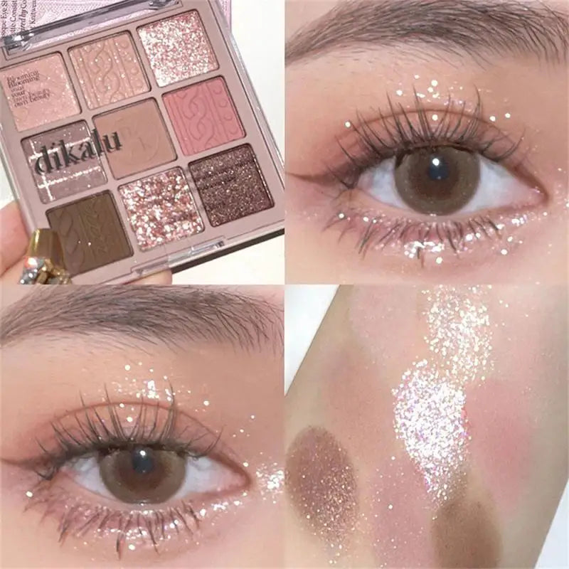 Eye Shadow Palette Glitter Pearly Eyeshadow Palette Nude Long Lasting Korean Charming Eyes Makeup Palette Cosmetics New