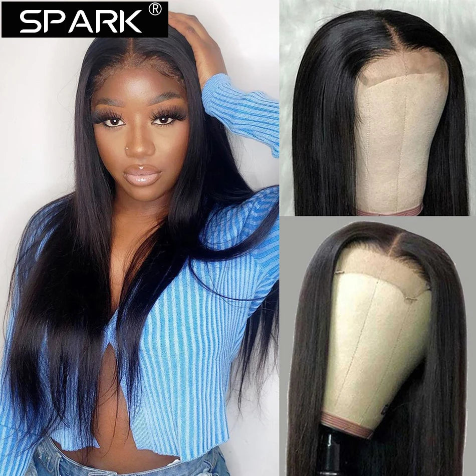 Ombre Ginger Orange Straight Hair Lace Closure Wig Ombre Human Hair Wigs Lace Frontal Wig Colored Wigs For Black Women