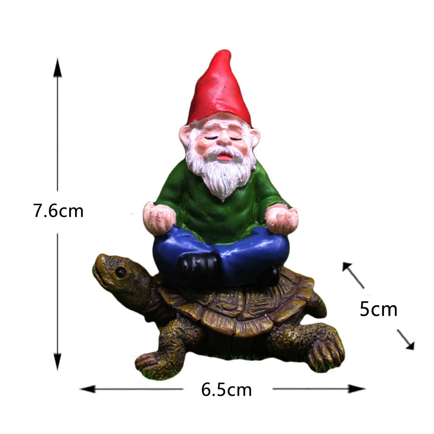 Mini Funny Gnomes Fairy Garden Party Yoga Gnomes Dwarf Statue Miniature Courtyard Landscape Flowerpot Figurine Ornaments