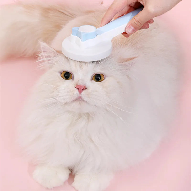 Dog Combs Self-cleaning Cat Brush Massage Dog Brush One Button Pet Hair Remover Pet Grooming Omb Cat Cleaning Tools Cat Supplies