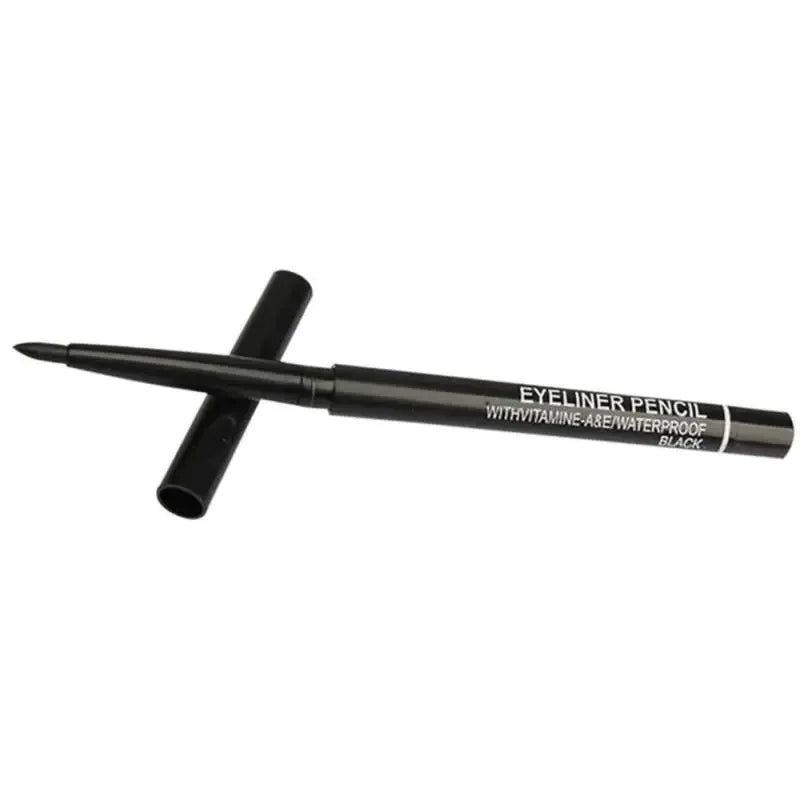 1/3pcs Women's Makeup Rotary Retractable Eyeliner Pencil Waterproof Black Brown Eye Liner Pen