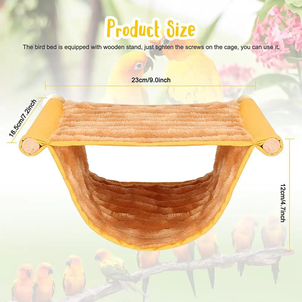 Pet Hanging Hammock Warm Nest Bed Removable Washable Parrot Bird Cage Perch For Parrot Hamster House Accessories