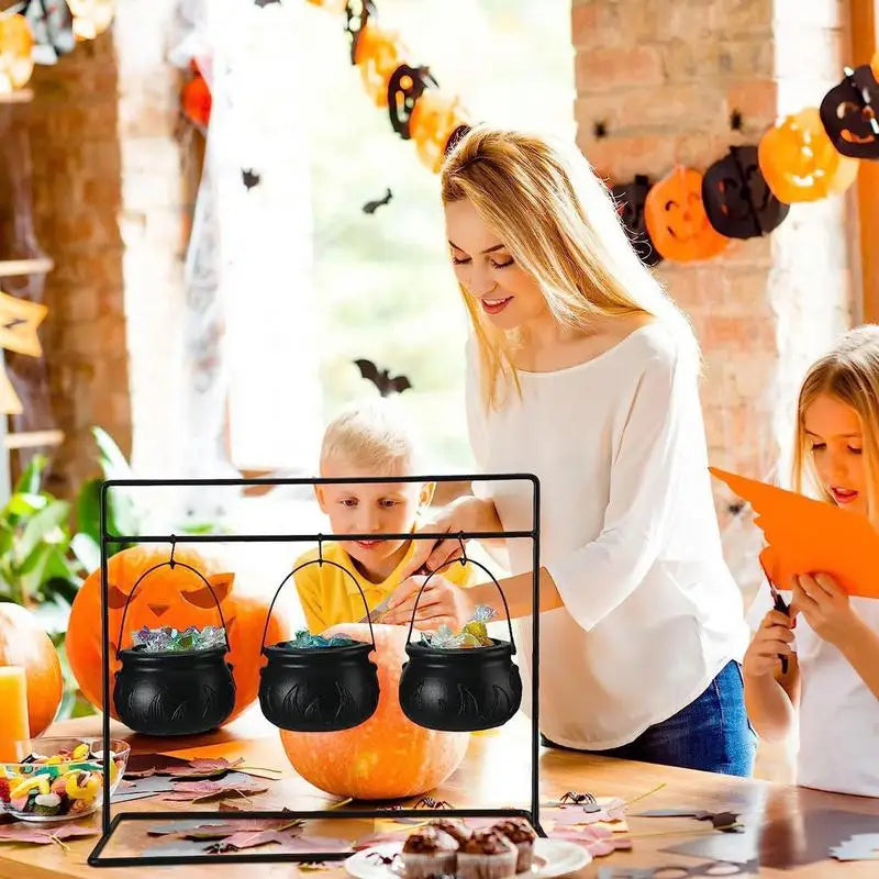 Halloween Witch Cauldron Cauldron Halloween Decor Candy Serving Bowl For Indoor Outdoor Table Home Party Decoration Supplies