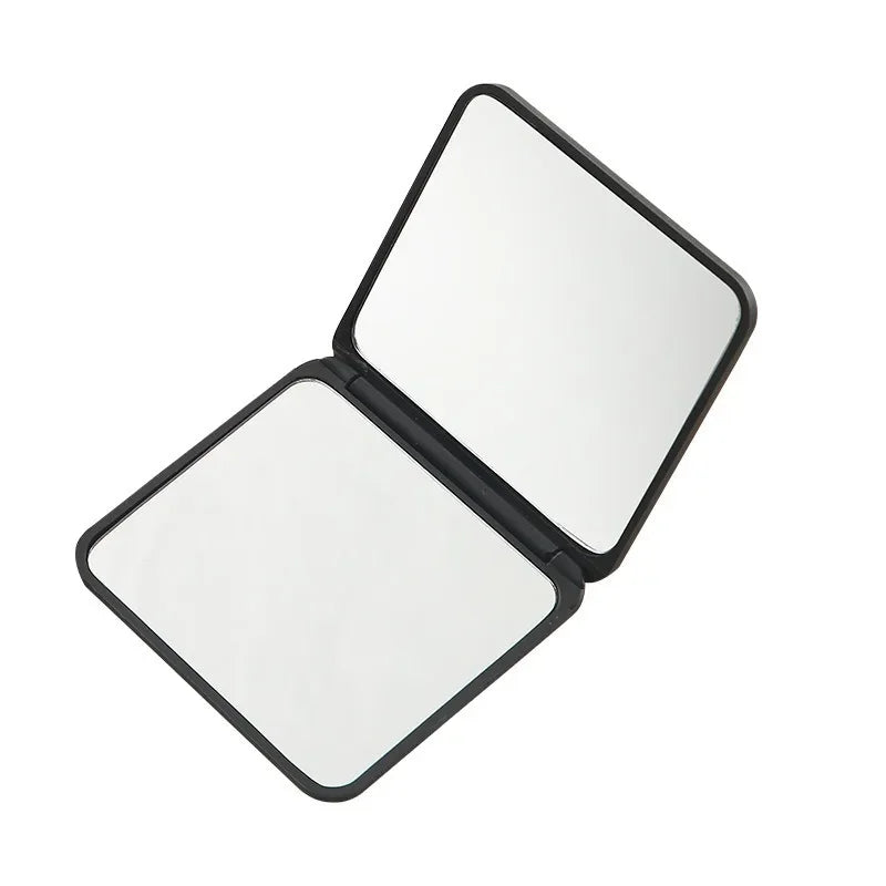 Foldable Makeup Mirror Mini Square Makeup Vanity Mirror Portable Hand Mirrors Double-sided Compact Mirror Pocket Cosmetic Mirror