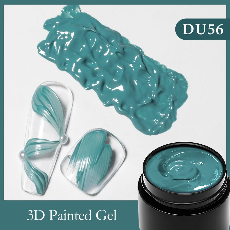 Mtssii 8ml Clear Non Stick Hand Solid Extension Nail Gel Polish 3D Carving Flower Nail Art Building UV Gel Acrylic Varnish