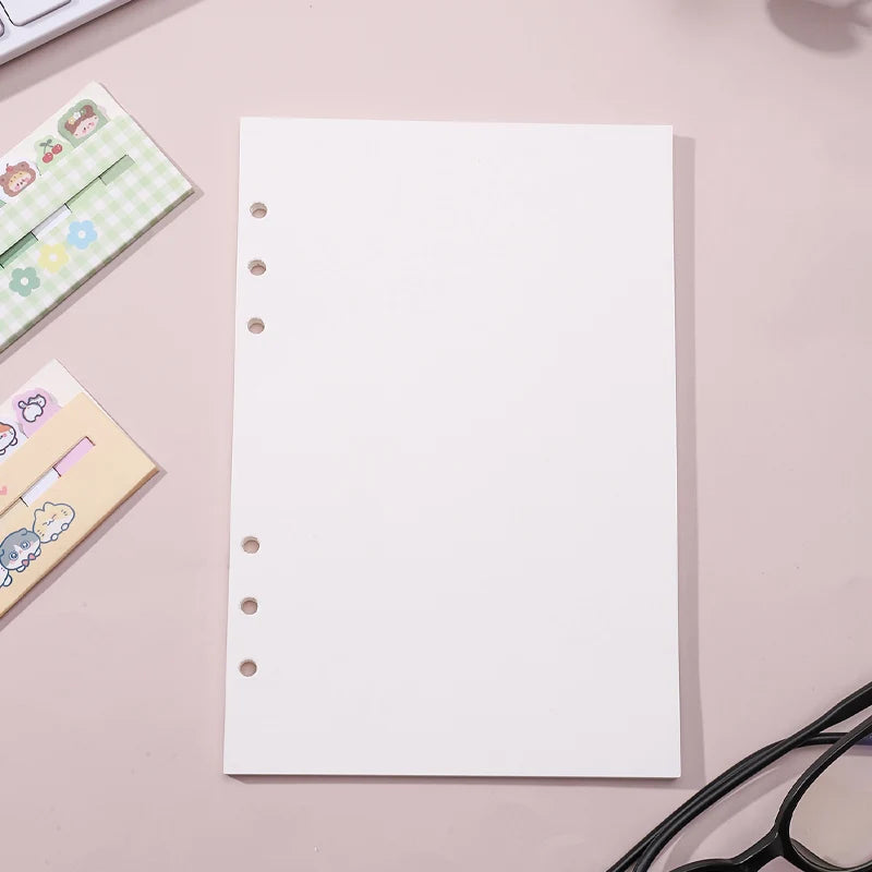 A5 Loose-Leaf Notebook Refill 45Sheet Spiral Binder Paper Index Inside Page Dot Grid Blank Stationery