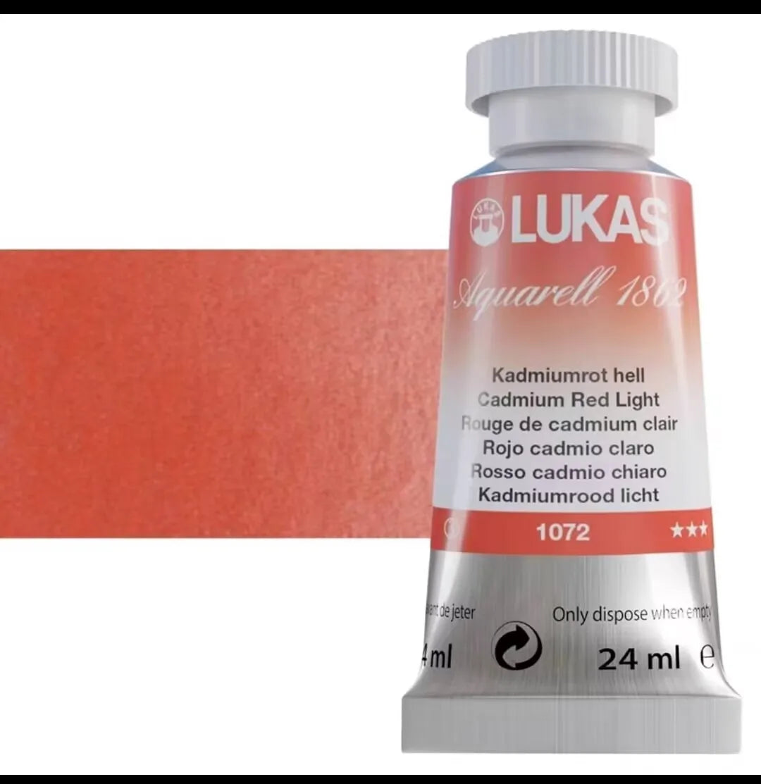 Germany imported LUKAS aquarelle 1862 artist watercolor paint 24ml 70 colors