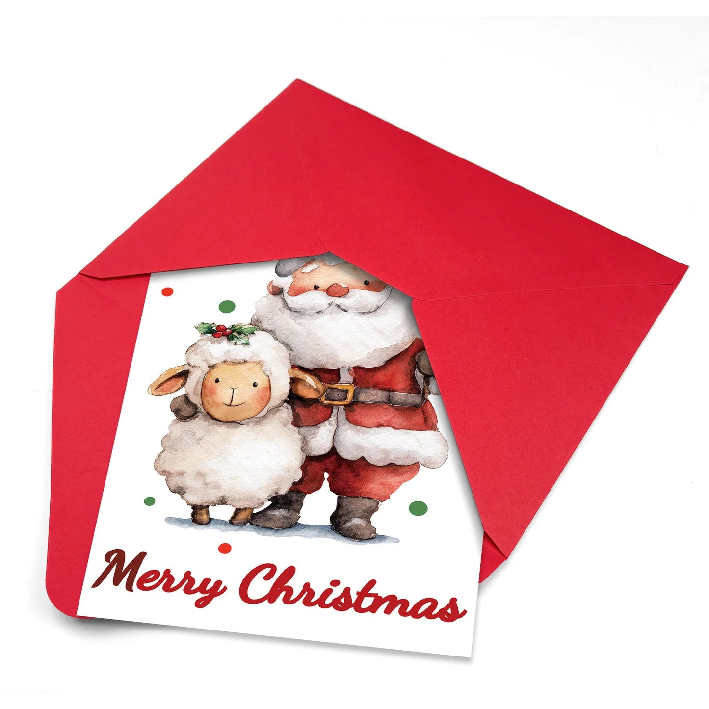 10pcs/Lot Merry Christmas Cards Message Card New Year Greeting Cards Christmas Gift For Family and Friends With Envelopes