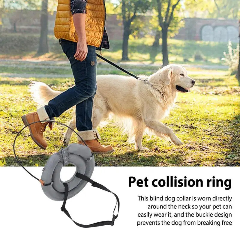 1pc Pet Harness Guiding Device Blind Dog Harness Adjustable For A Custom Fit Protective Pet Anti Collision Ring 2024 Pet Supply