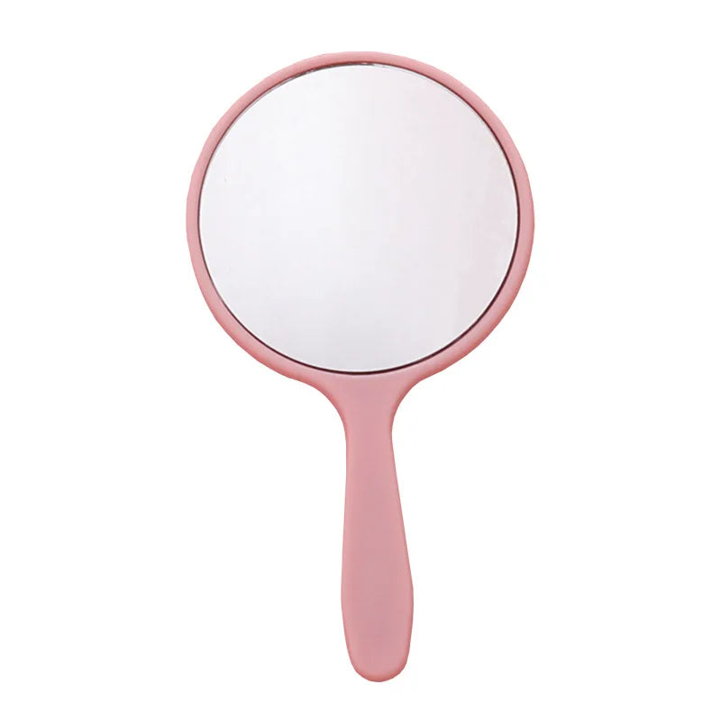 1PC Handheld Makeup Mirror Round Makeup Vanity Mirror with Handle Hand  Compact Mirror Cosmetic Mirror for Women