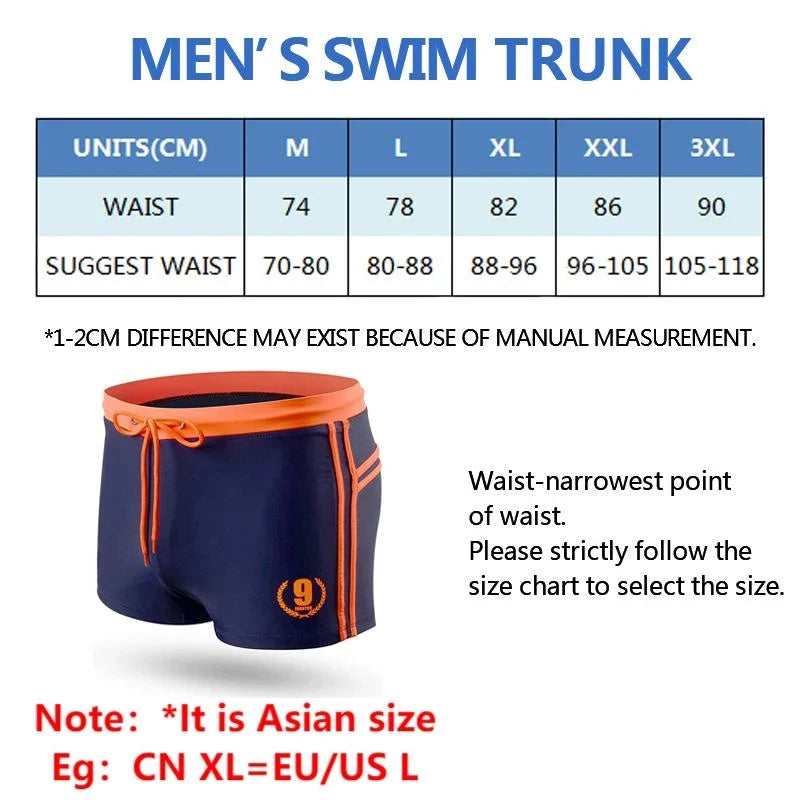 ESCATCH Mens Swimwear Maillot De Bain Boy Swim Suits Boxer Shorts Swim Trunks Men Swimsuit Surf Banadores