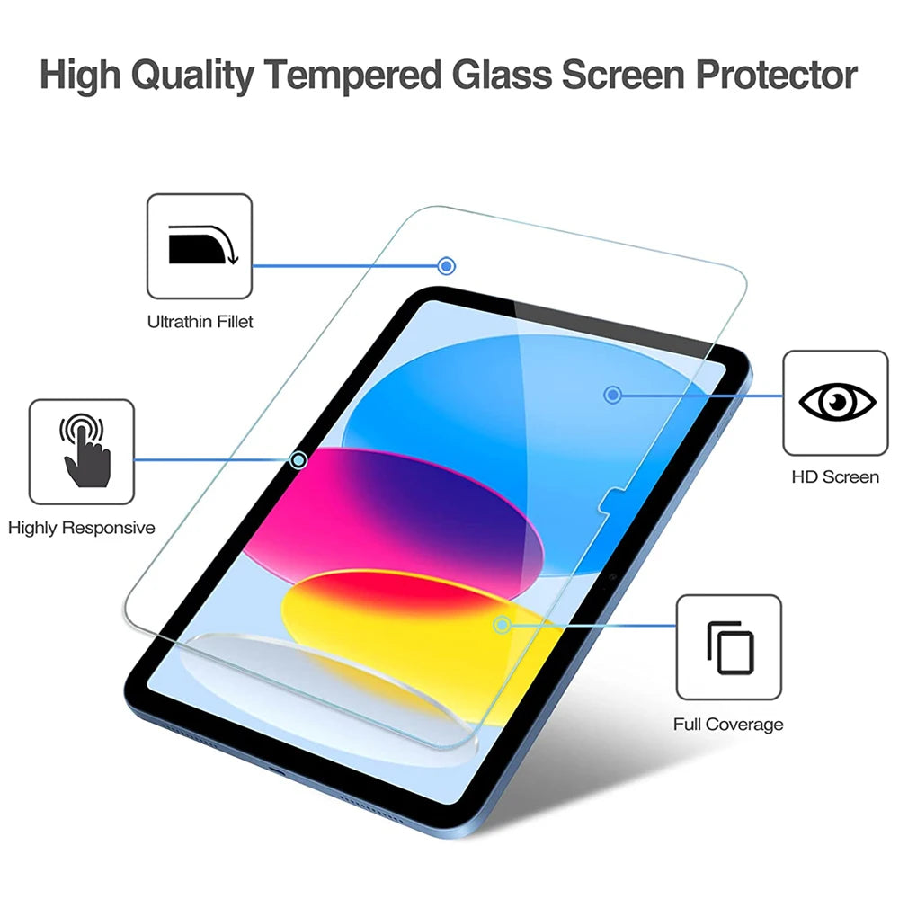 2PCS Glass film for Apple ipad 10 2022 10th generation A2757 A2777 tablet Tempered glass screen protector protective film