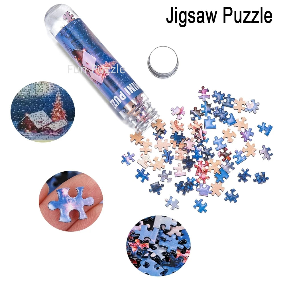 Cartoon Anime 150Pcs Creative DIY Mini Puzzle ONE PIECE Luffy Model Assembled Jigsaw Puzzle Figures Educational Toys Kids Gifts