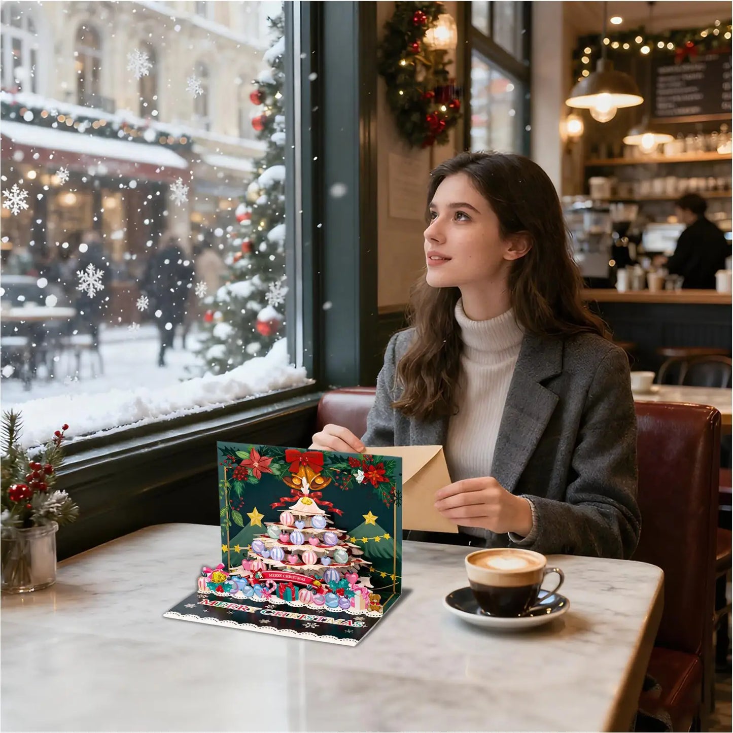 Christmas Cards With Envelopes Funny Giftcards 3D Merry Christmas Giftcards For Friends Women Boys Girls Youth Teens Grandma