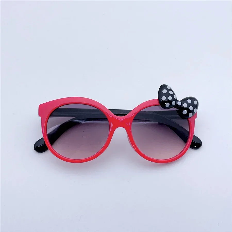 Kids Sunglasses Girls Boys Shiny Bowknot Sun Glasses Lovely Cat Children Eyewear Fashion Gradient Eyeglasses UV400