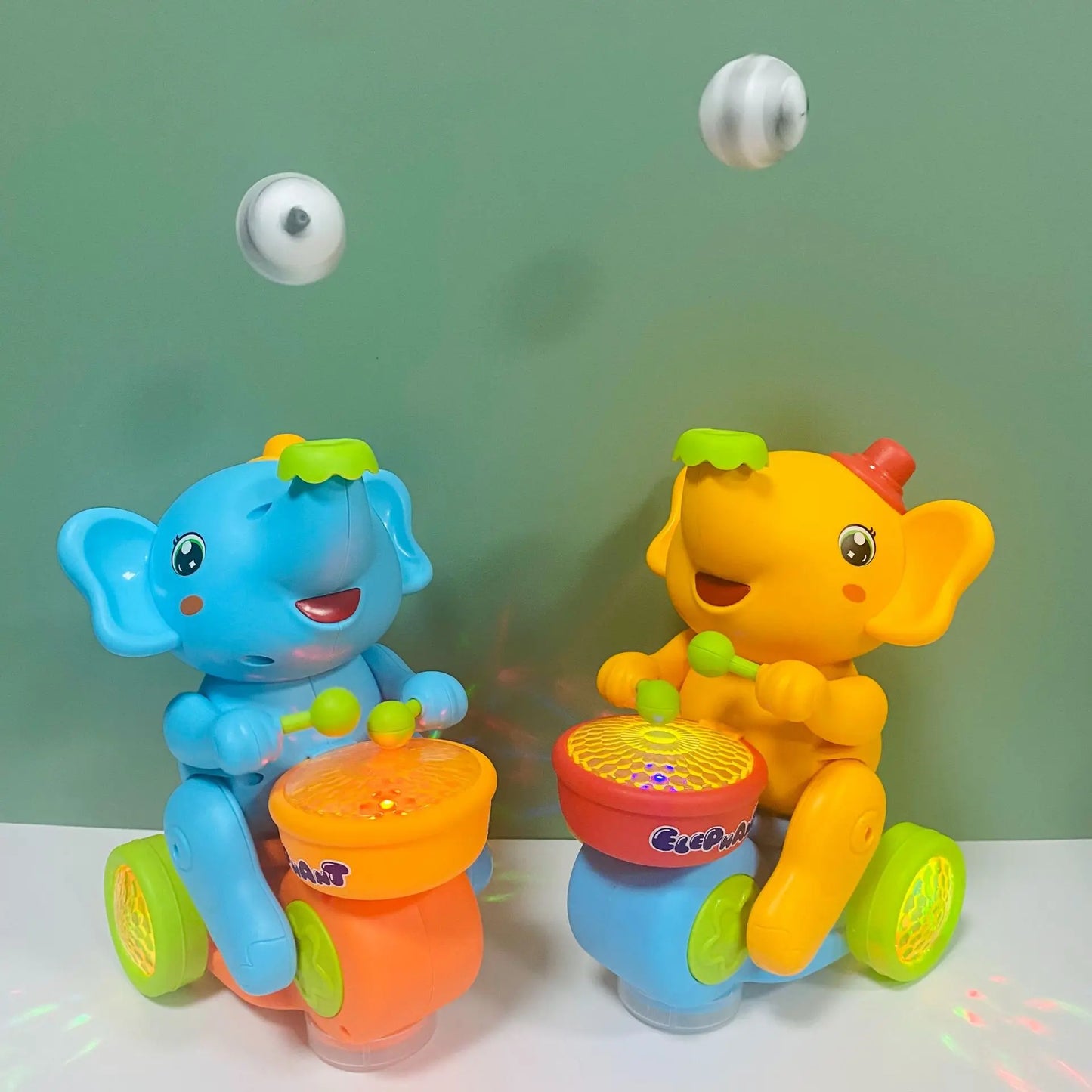 Children Elephant Musical Interactive Toy Electric with Lights Sounds Drumming Levitating Ball Toys Baby Sensory Toy Tummy Time