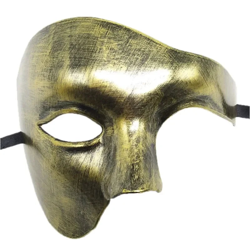 Steampunk Phantom Plastic Adult Half Face Mask Carnival Festival Bar Opera Stage Costume Prop Halloween Party Cosplay