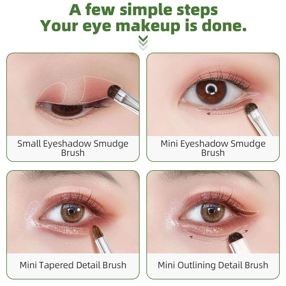 Professional Detail small Eyeshadow Make up brush Soft Horse Hair Eyelid Highlighter Smudge Makeup Brushes Eyes Make Up Tools