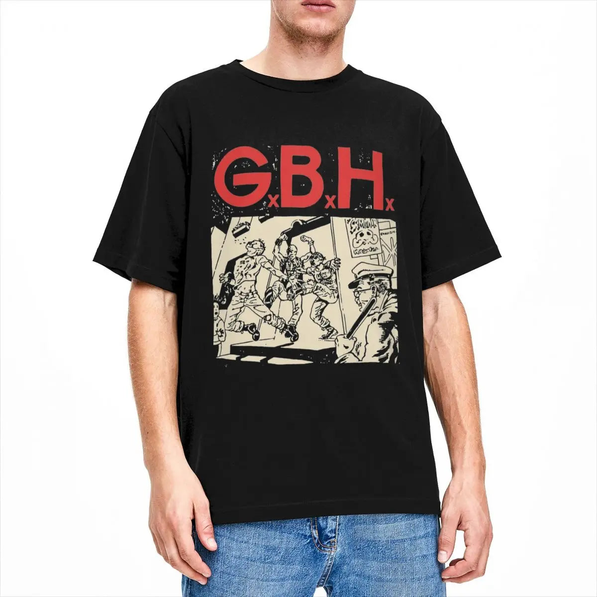 Men Women Gbh Punk Music Band Rock Graphic T Shirt Merchandise Novelty Cotton T Shirts Tee Clothes New Arrival