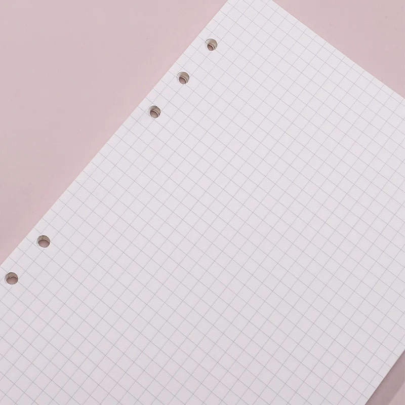 A5 Loose-Leaf Notebook Refill 45Sheet Spiral Binder Paper Index Inside Page Dot Grid Blank Stationery