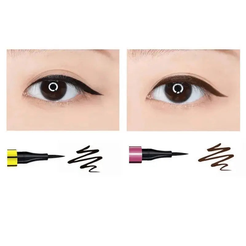 1PC Small Gold Pen Quick-drying Eyeliner Waterproof Long-lasting Eyeliner  Black/Brown Eyes Makeup Liquid Eyeliner Pencil