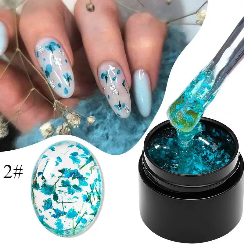 8ml Clear Non Stick Hand Solid Extension Nail Gel Polish Carving Flower Nail Art Building UV Gel Acrylic Varnish Manicure DIY