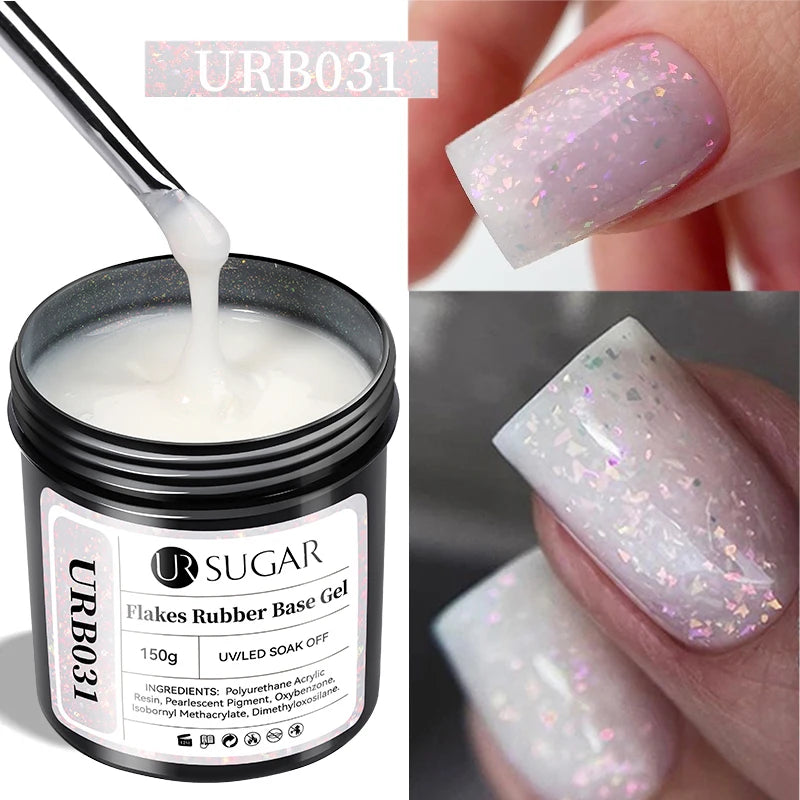 UR SUGAR 150g Building Nail Gel 18 Colors Nail Extension Gel Kit Nude Pink Clear Hard Constructed Gel Nail Strengthener Manicure