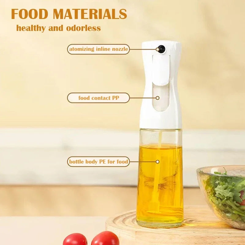 200/300/500ML Spray Oil Sprayer Outdoor BBQ Cooking Olives Spray Oil Dispenser Kitchen Spray Oil Bottle Oil Cruet