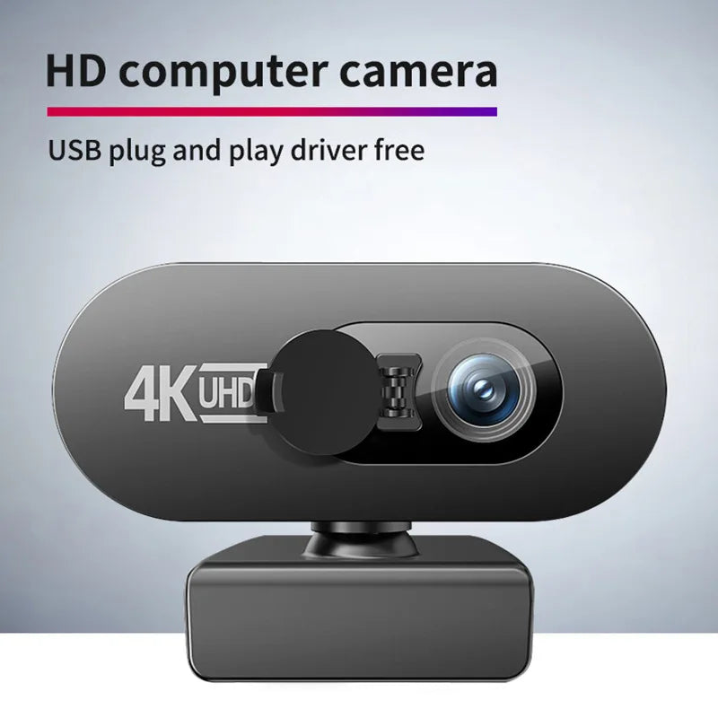 4K Full HD 2K 1080P Webcam For PC Web Camera New Mini Web Cam With Microphone USB Autofocus Stream Camera For Computer Laptop